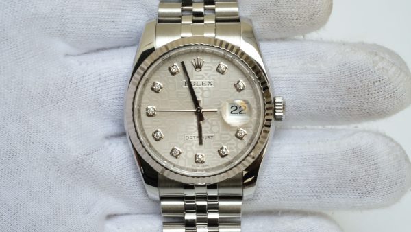Đồng hồ Rolex DateJust 116234 mặt vi tính trắng size 36mm