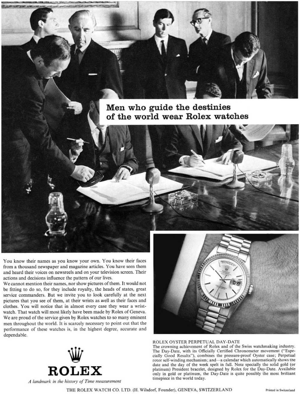 Tại sao đồng hồ Rolex Day-Date được gọi là President?