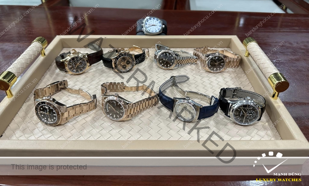 Bộ sưu tập đồng hồ đa dạng mà Mạnh Dũng Luxury đã mua lại từ khách hàng