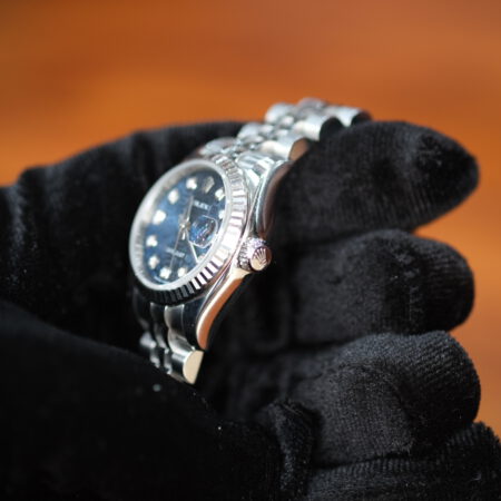 Đồng Hồ Rolex Datejust 179174 Vi Tính Xanh - Hình ảnh 7