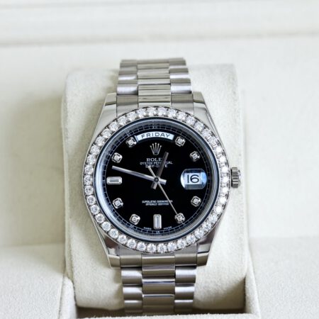 Đồng Hồ Rolex Day-Date 218349 Vàng Trắng 18k